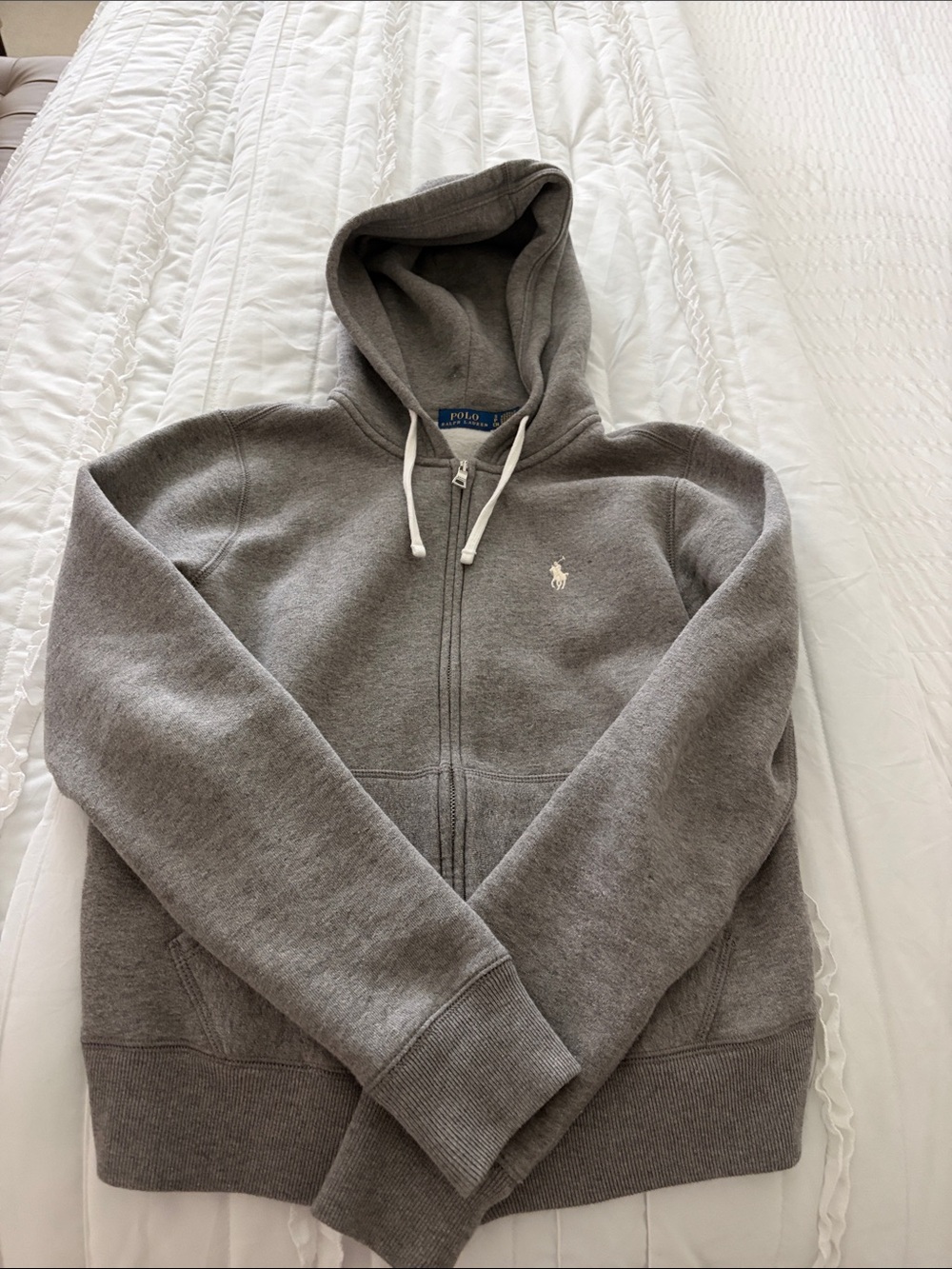Polo by Ralph Lauren Gray Full-Zip Hooded Sweatshirt